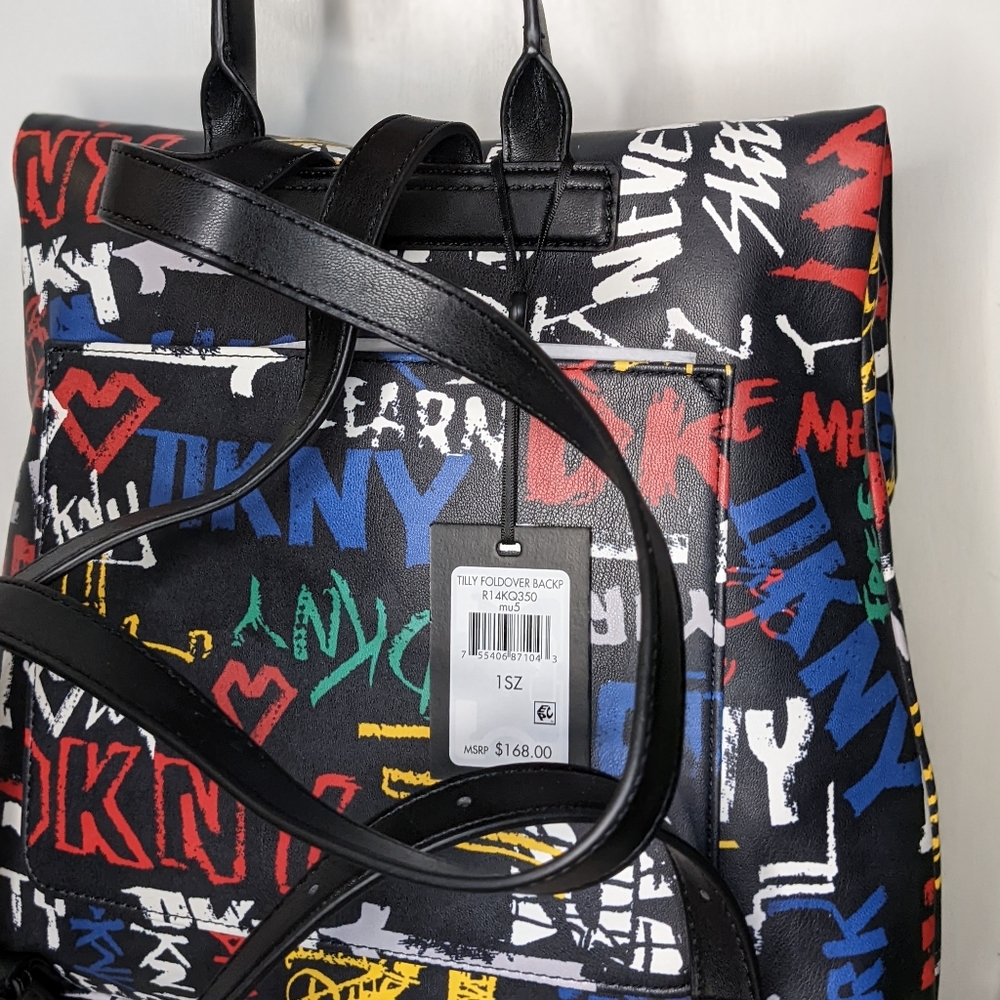 SOLD DKNY graffiti backpack - Picture 2 of 6